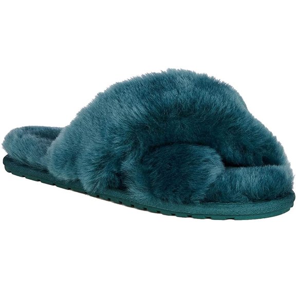 NEW Emu Australia Mayberry Sheepskin Slipper!  US 5 Euro 36  Turqoise Teal - Picture 1 of 3
